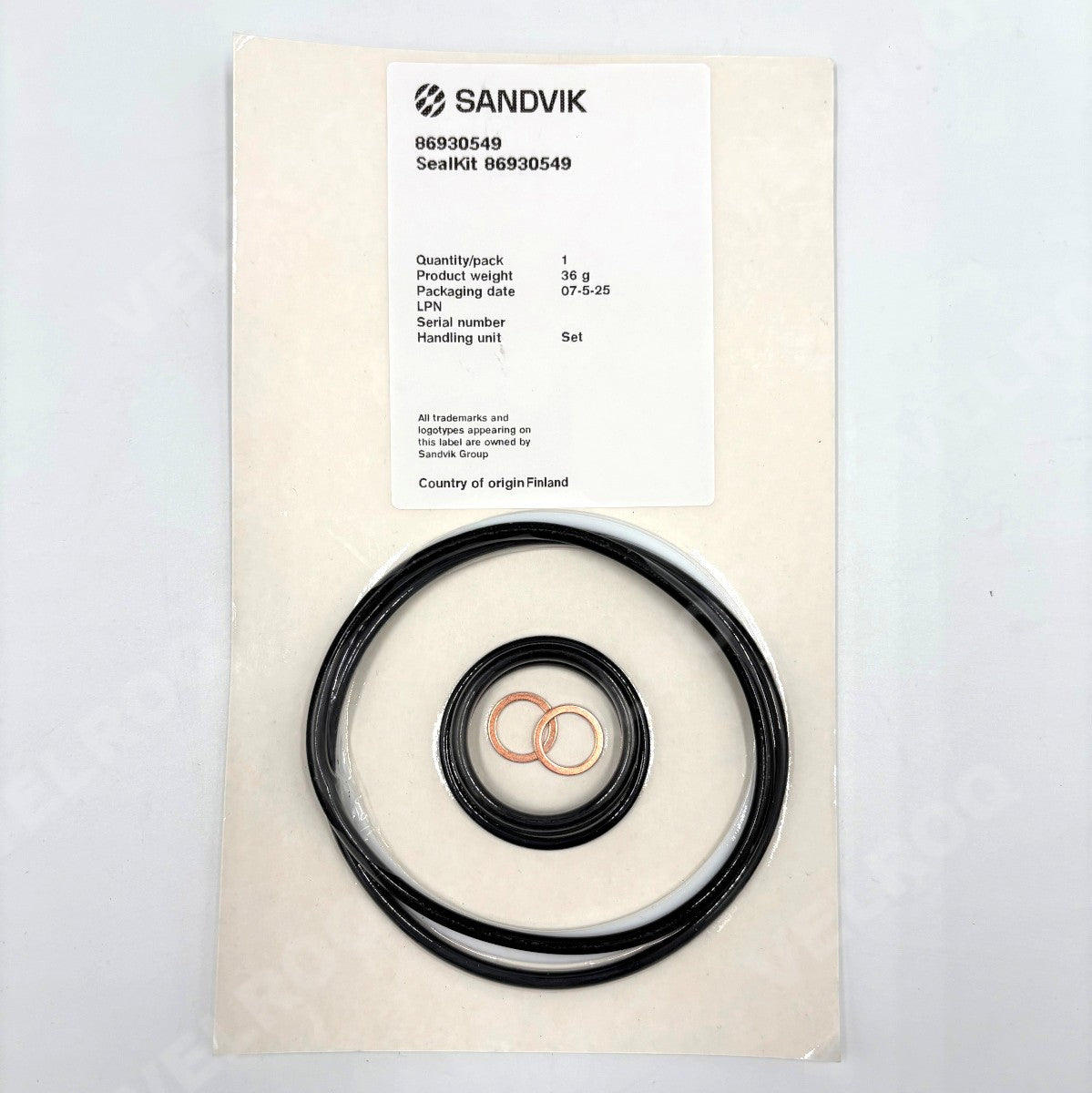 Seal Kit (Sandvik 86930549)