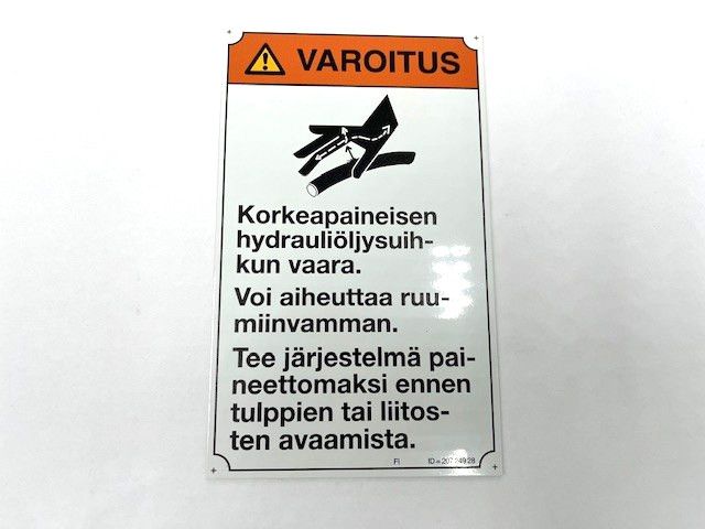 Warning Sign (Sandvik 20724928)